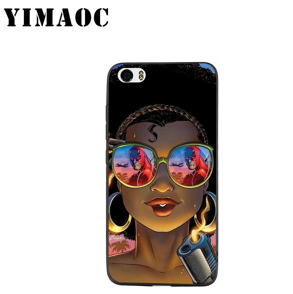 Мягкий силиконовый чехол YIMAOC Princess Black Melanin для Xiaomi Redmi Note 9 Mi 8 Se 7 6 6A A1 A2 4X 4A 5A 5 MAX 3 MiA1 |