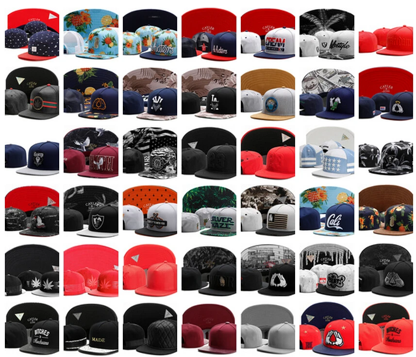 Для мужчин спортивные шапки, модные кепки смешанный стиль Snapback кепки в стиле хип-хоп 24 шт. в партии