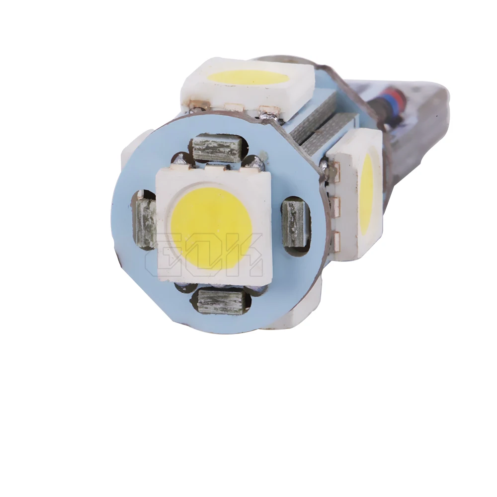 Светодиодные лампы t10 w5w 5smd 5050 5led 2 шт./лот Дешевые Автомобильные светодиодные