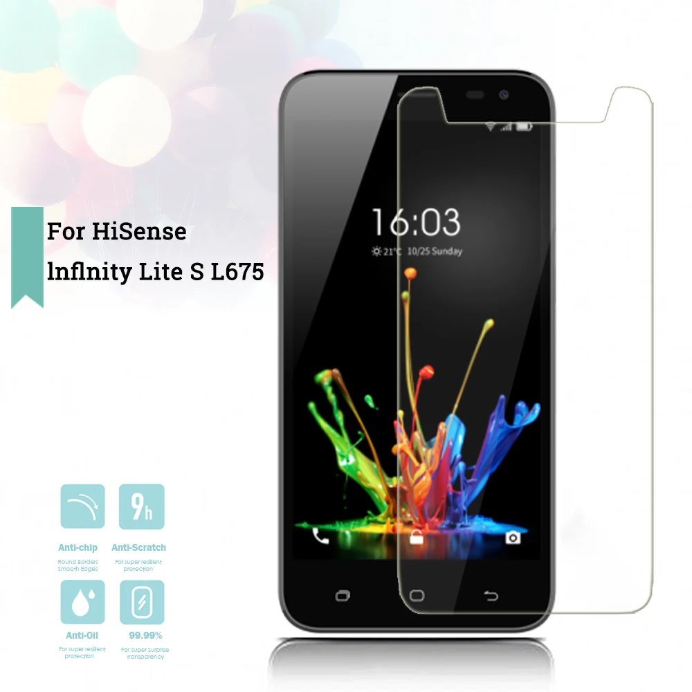 2.5D 0 26mm ультра тонкий закаленное Стекло HiSense lnflnity Lite S L675 Закаленное протектор