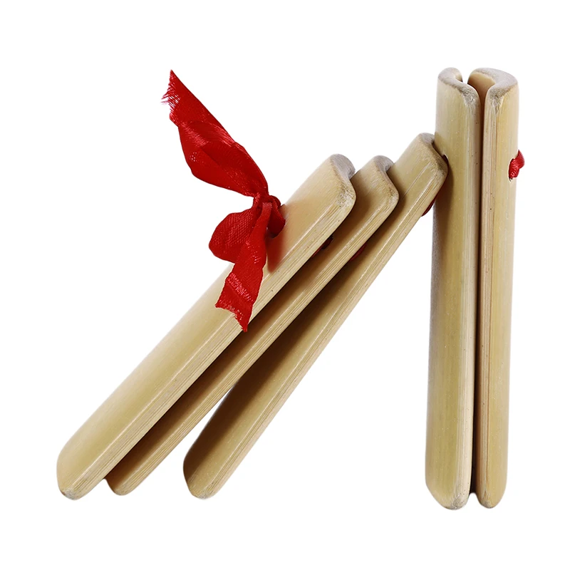 Полированный Бамбук ручной работы Скорпион кастанеты большой + маленькие