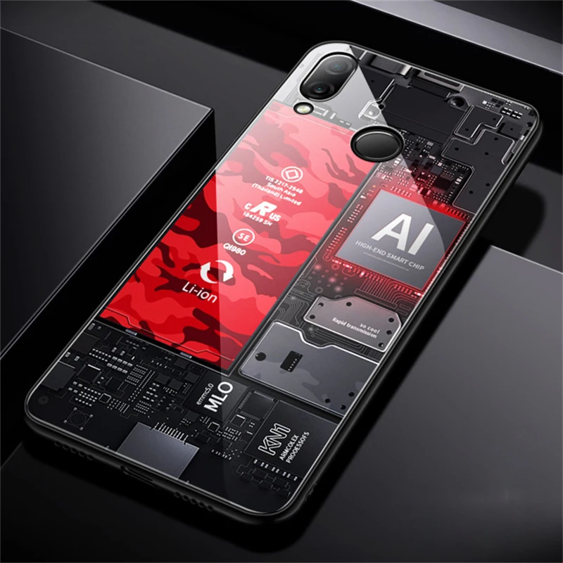 Чехол Aixuan для Xiaomi Redmi Note 7 чехол с рисунком из закаленного стекла силиконовый