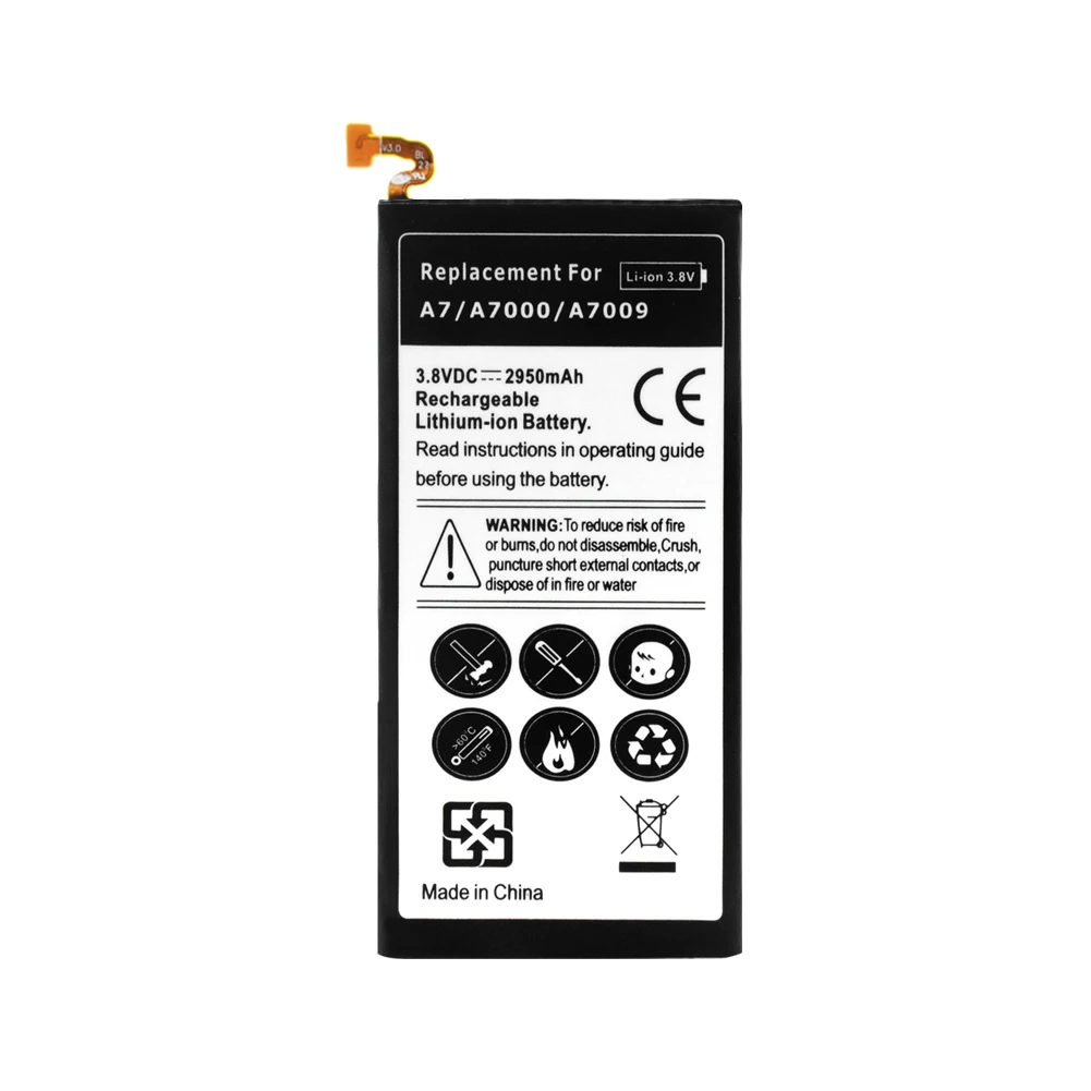 Запасная аккумуляторная батарея для телефона Samsung Galaxy A7 2015 A700F A700FD Φ 2950 мАч литий