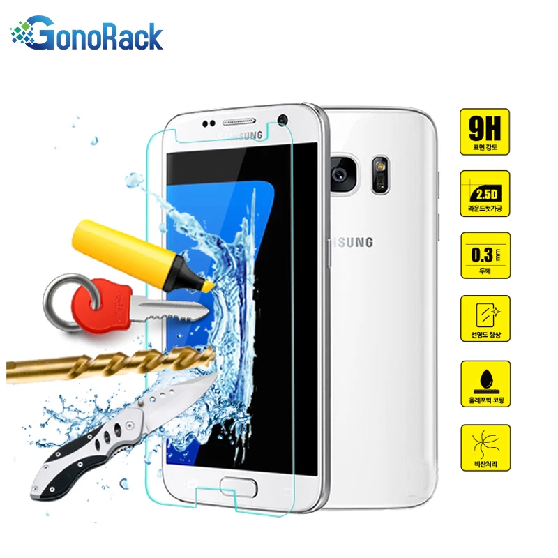 Gonorack 0 33 мм защитное закаленное стекло 9h 2.5D для экрана Samsung Galaxy S5 S6 S7 Note 3 4 5 A8 2018
