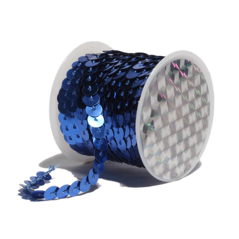 100 ярдов/партия 6 мм 17 видов цветов блестящие свободные круглые плоские ПВХ
