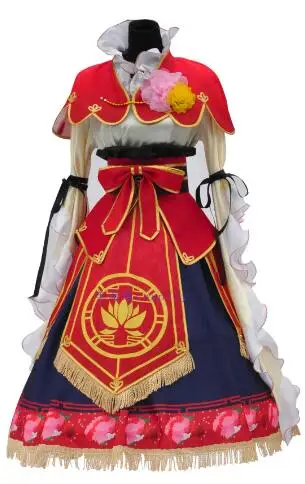 LoveLive! Нико Ядзава семь счастливых богов Пробуждение Косплей Костюм Хэллоуин платье+ аксессуары для волос+ корона+ обувь - Цвет: M