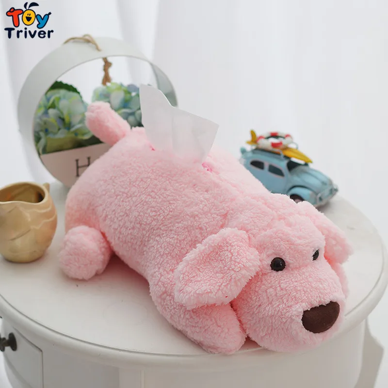 Kawaii Teddy Bear Плюшевая собачка игрушки тканевая коробка чехол Салфетка Бумага