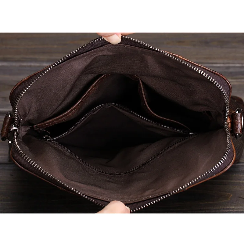 Горячая Распродажа 2018 Новая мода масло воск мужские сумки мессенджеры дизайн
