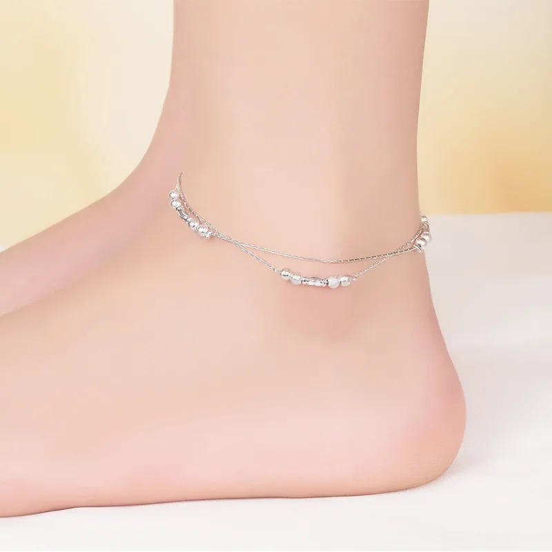 JOYESWING Для женщин ножной браслет на ногу Pulseira Feminina Femme серебро Цвет круглые