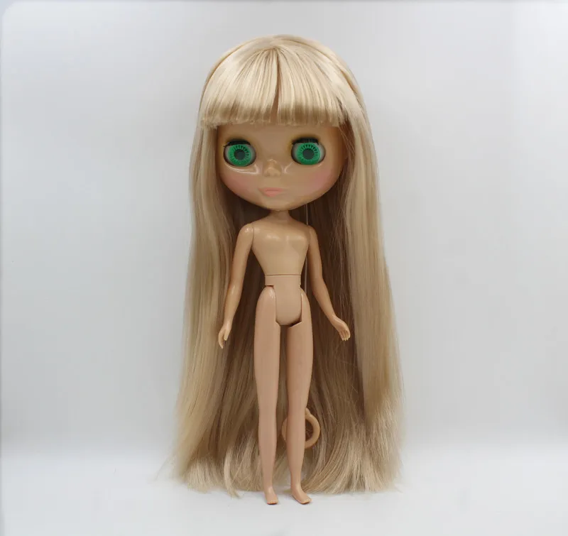 Блит куклы с золотой прямые волосы челка ню 1/6 и семь суставов вы это
