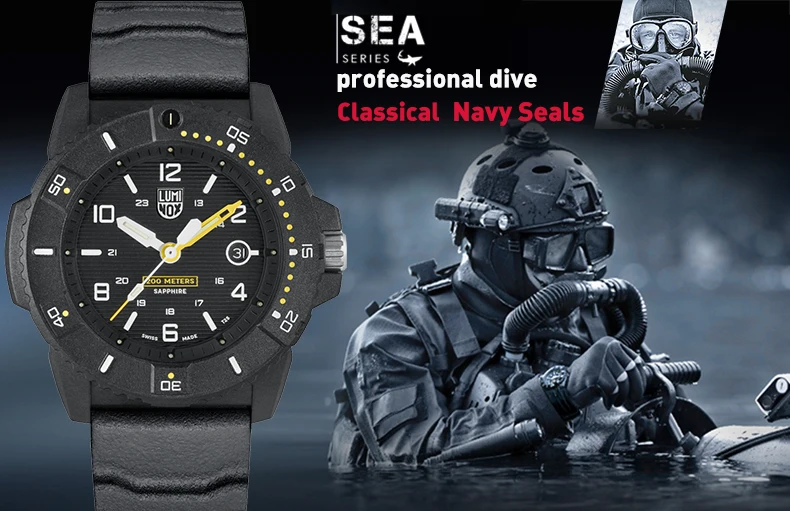 Luminox Часы мужские Relojes Hombre военные мужские часы кварцевые спортивные часы мужские s часы брендовые Роскошные водонепроницаемые Relogio Masculino