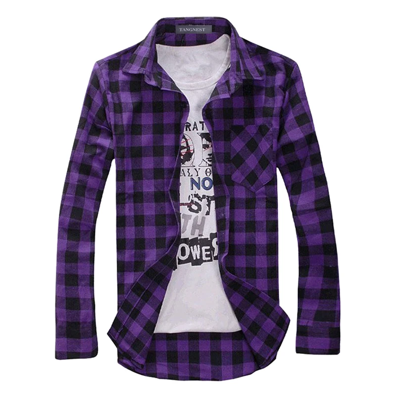 HOWL LOFTY Мужская рубашка в клетку Camisas новинка 2017 модная клетчатая с длинными