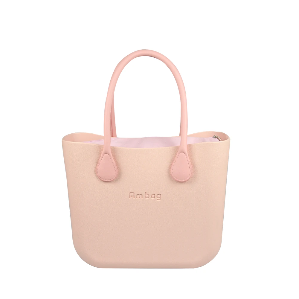 Pink AMbag Obag, стильная Водонепроницаемая классическая женская сумка Ambag, сделай сам, EVA, с подкладкой, цветные ручки из искусственной кожи - Цвет: Pink