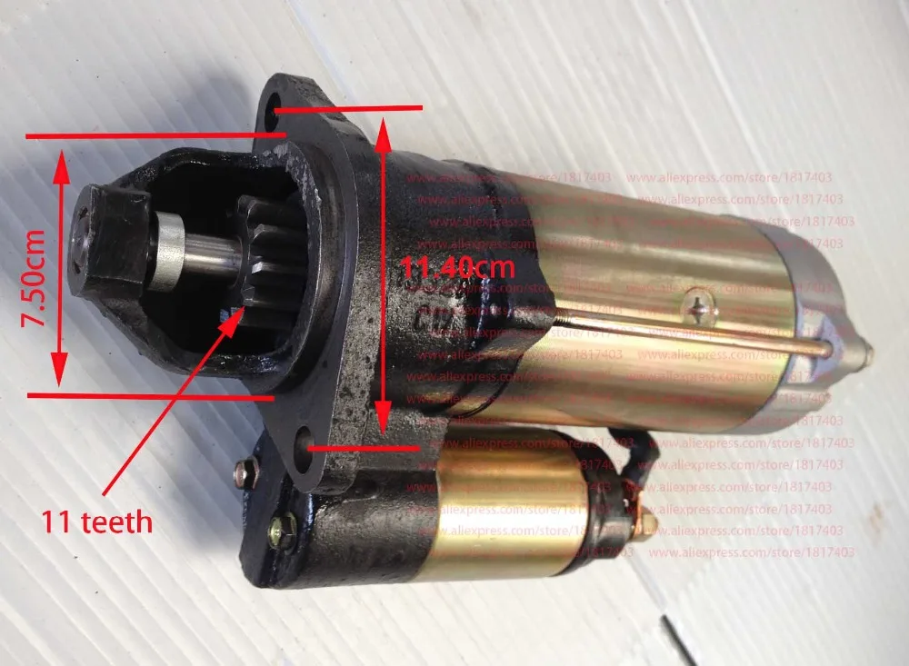 QDJ1332A Starter KM385T-12300JC QDJ 1332A Laidong KM385BT engine