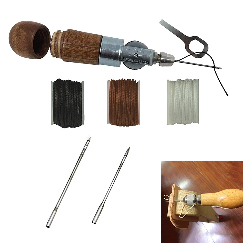 HOT Leathercraft Sewing Stitching Awl Tool Kit DIY Craft Leather Canvas Bag Belt Repair Lockstitch Set LSF99 | Дом и сад