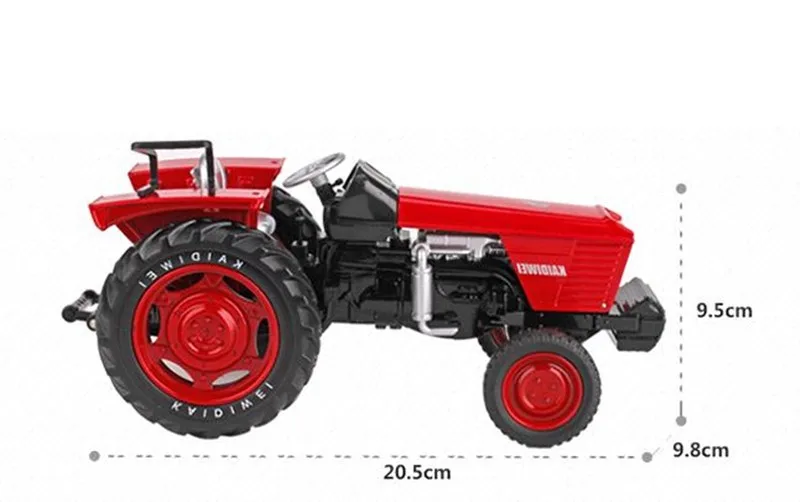 Литые и игрушечные транспортные средства, 1:18 тракторы из сплава, металлические инженерные автомобили, фермерские автомобили, высококачественная коллекционная модель