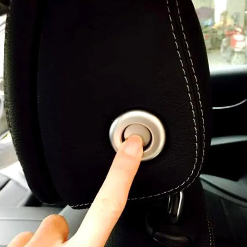 

Бесплатная доставка, новинка, для Mercedes Benz ML GL GLE GLS, 4 шт., хромированный АБС-пластик, накладка на подголовник автомобиля, аксессуары для стайли...