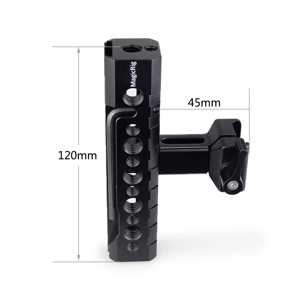 MAGICRIG Quick Release NATO Сырная верхняя ручка с холодным башмаком для камеры DSLR клетка для видеокамеры