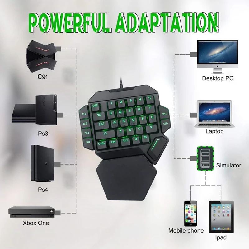 K50 Проводная игровая механическая клавиатура синий переключатель RGB