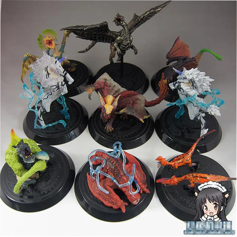 Случайные 5 различных стилей японского Аниме Monster Hunter ПВХ модели супер крутых