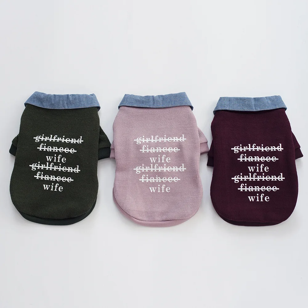 Spring Cotton Chihuahua False Two Style Sweater Pet Dog Clothes for Small Dogs Pets Clothing Yorkshire Jacket Pug Costume Outfit | Дом и сад