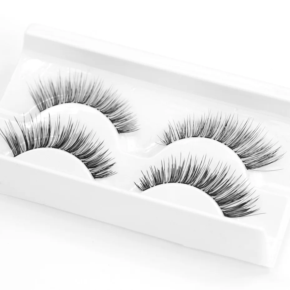 Genailish накладные ресницы 2 пары поддельные 3d норки тонкие сексуальные