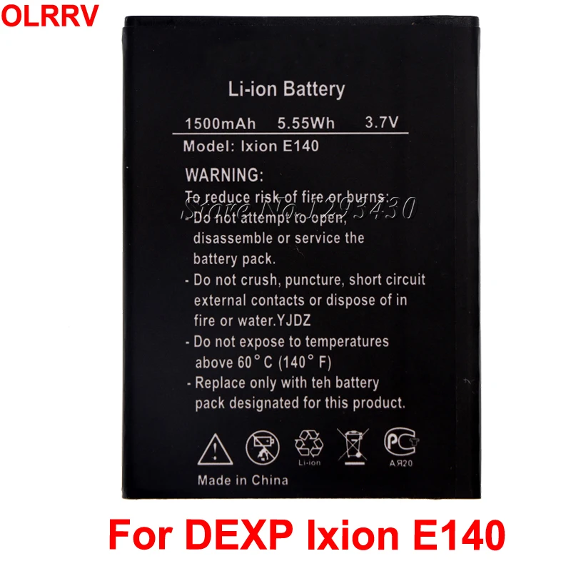 

Аккумулятор для DEXP Ixion E140 1500 мАч