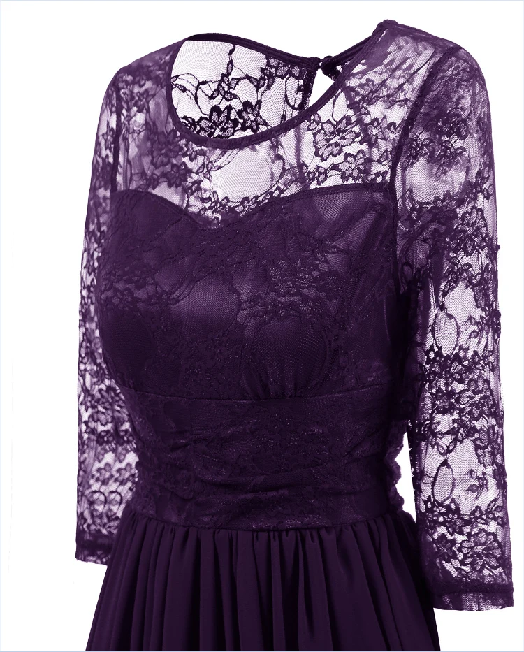 Новинка 2017 Осень Ретро шифоновое платье Элегантное праздничное платье|Женские