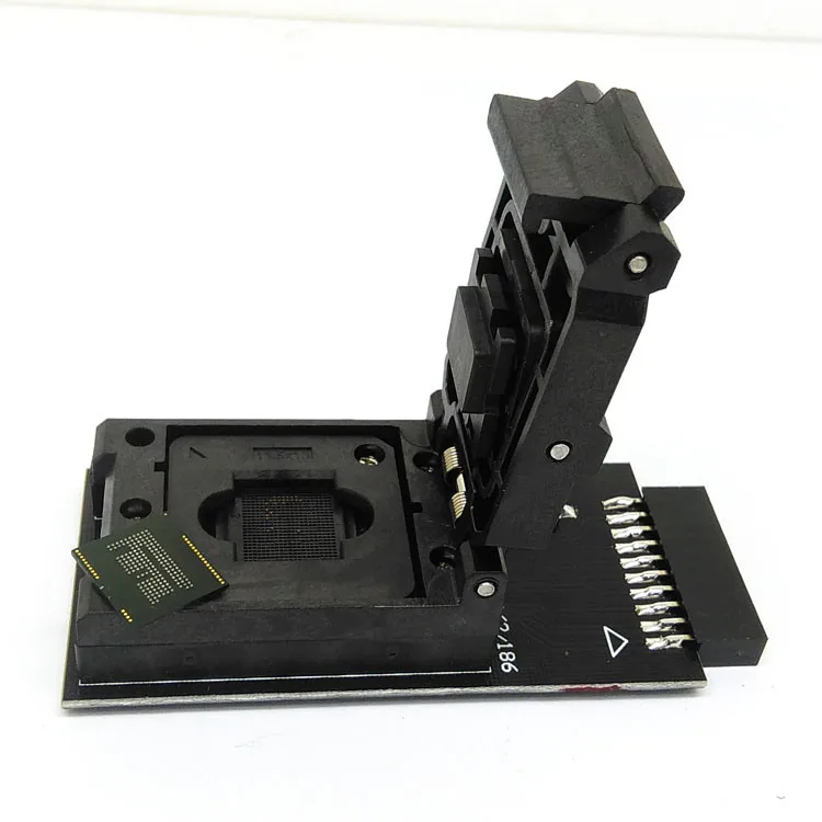 

Size11.5x13mm eMMC153/169 Reader test socket to 20 Pins Clamshell Structure BGA153/169 Pitch 0.5mm for smart phone data recovery