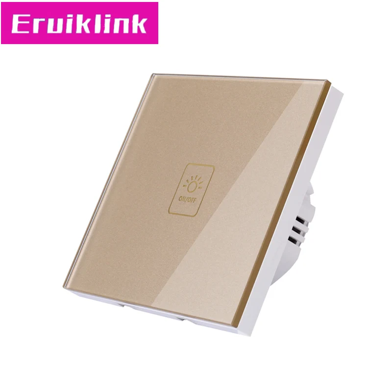 EU/UK Standard 1/2/3 Gang 1 Way Remote Control Light Switch RF433 Wall Touch 220V for Smart Home | Обустройство дома