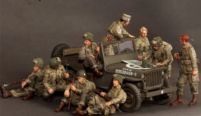 1/35 модельная фигурка из смолы разобранный Неокрашенный комплект 003 (без