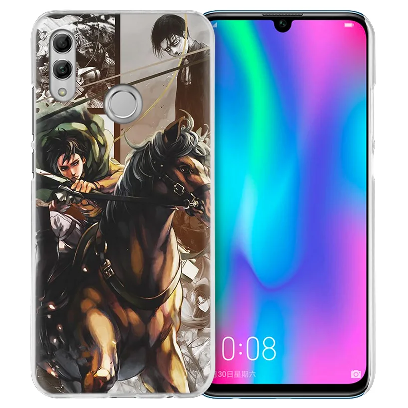 Обувь для косплея по аниме «атака на Титанов» аниме чехол для huawei Honor 8X Y9 9 10 Lite Play 7C 8C 8S 8A фотоаппаратов моментальной печати 7S 7A Pro V20 20i Y6 Y7 Y5 жесткий чехол из ПК для телефона