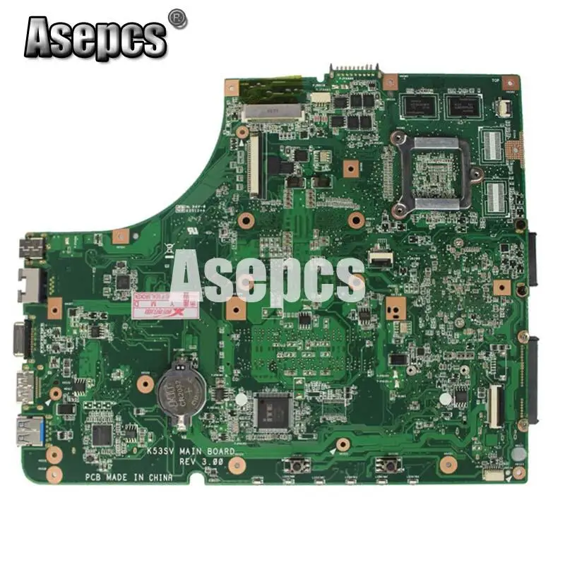 Asepcs K53SV материнская плата для ноутбука For Asus K53SM K53SC K53S K53SJ P53SJ A53SJ тест оригинальная