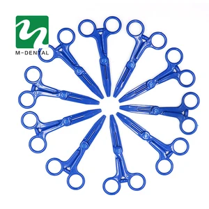 Стоматологические Одноразовые щипцы Hemostats, стоматологическое оборудование, пластиковые ножницы для стоматологической лаборатории, 12 шт., бесплатная доставка