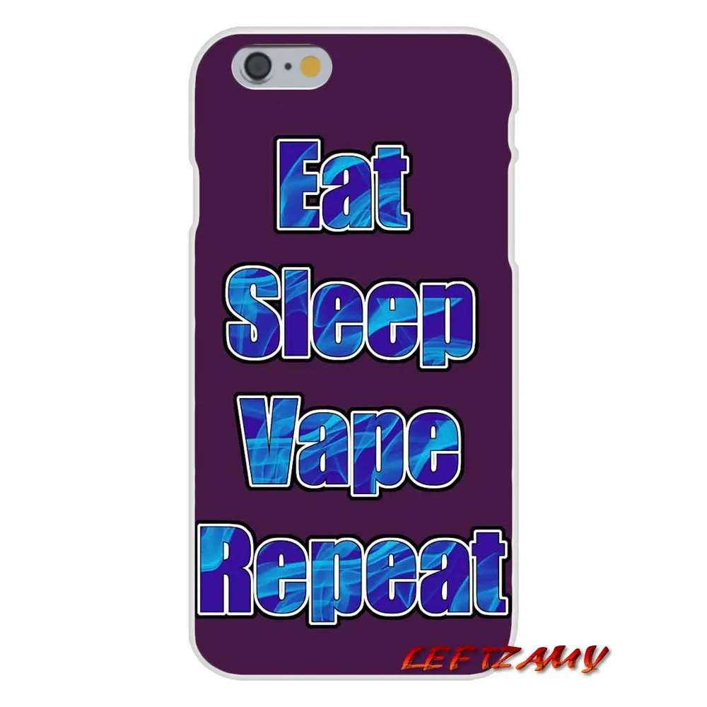 For iPhone X 4 4S 5 5S 5C SE 6 6S 7 8 Plus EAT SLEEP VAPE VAPING Soft Phone Case Silicone | Мобильные телефоны и