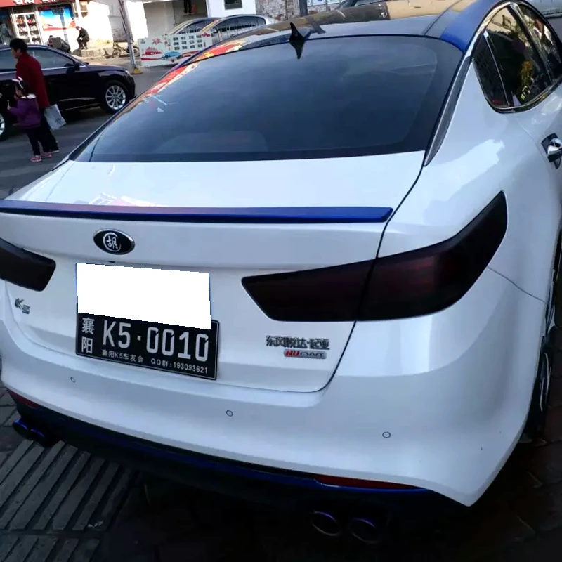 K5 дизайн Высокое качество ABS материал для KIA Optima K5 спойлер Грунтовка Краска задний багажник на крышу задний спойлер