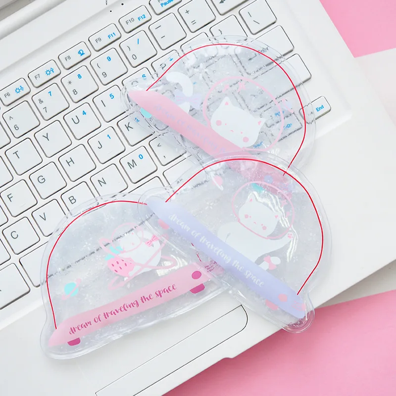 PACGOTH Новая мода космический корабль моделирование Kawaii аниамлы кошка Лето Мини Портативный ПВХ случайный Цвет гель компрессионные сумки, 1 шт