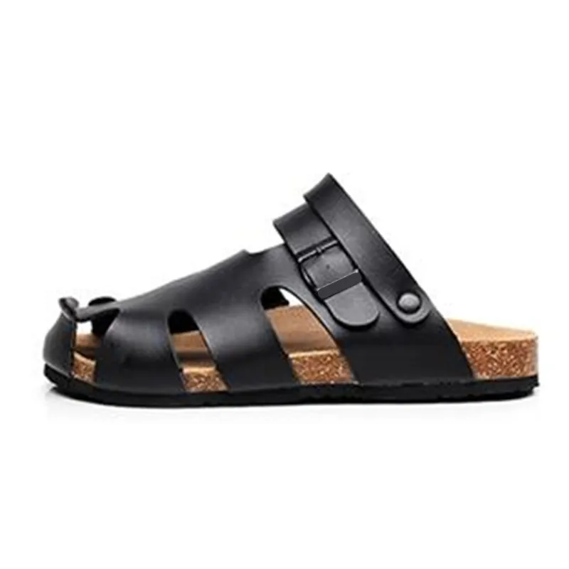 COSMAGIC Мода 2019 г. для мужчин пляжные пробковые сандалии летние Нескользящие с