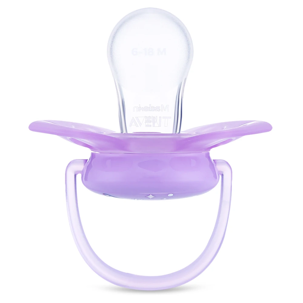 Avent 2 шт. силиконовые детские соски для малышей 6-18 месяцев BPA бесплатно цветочный узор Кормление Ортодонтические соски Детские Пустышки
