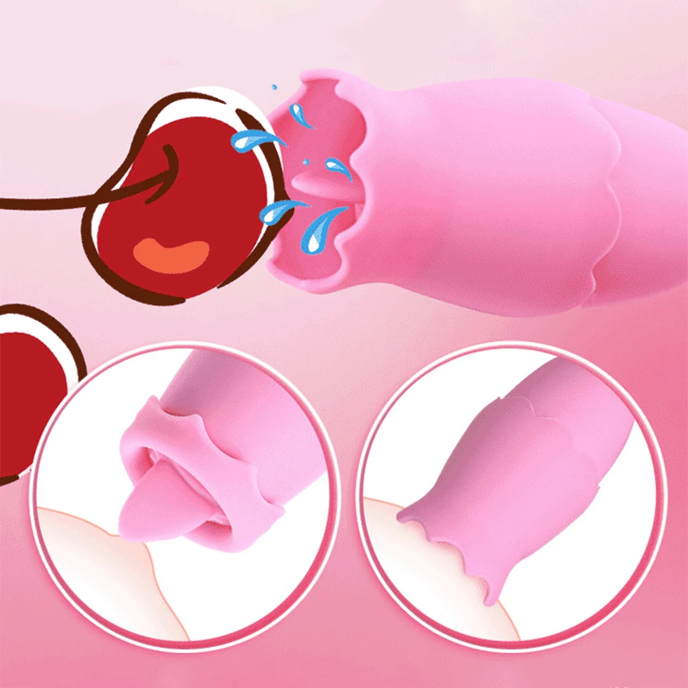 New Nipple Sucker Tongue Vibrator Breast Enlarge Massager G Spot Clitoris Licking Stimulator Sex Toys for Woman Masturbator | Красота и
