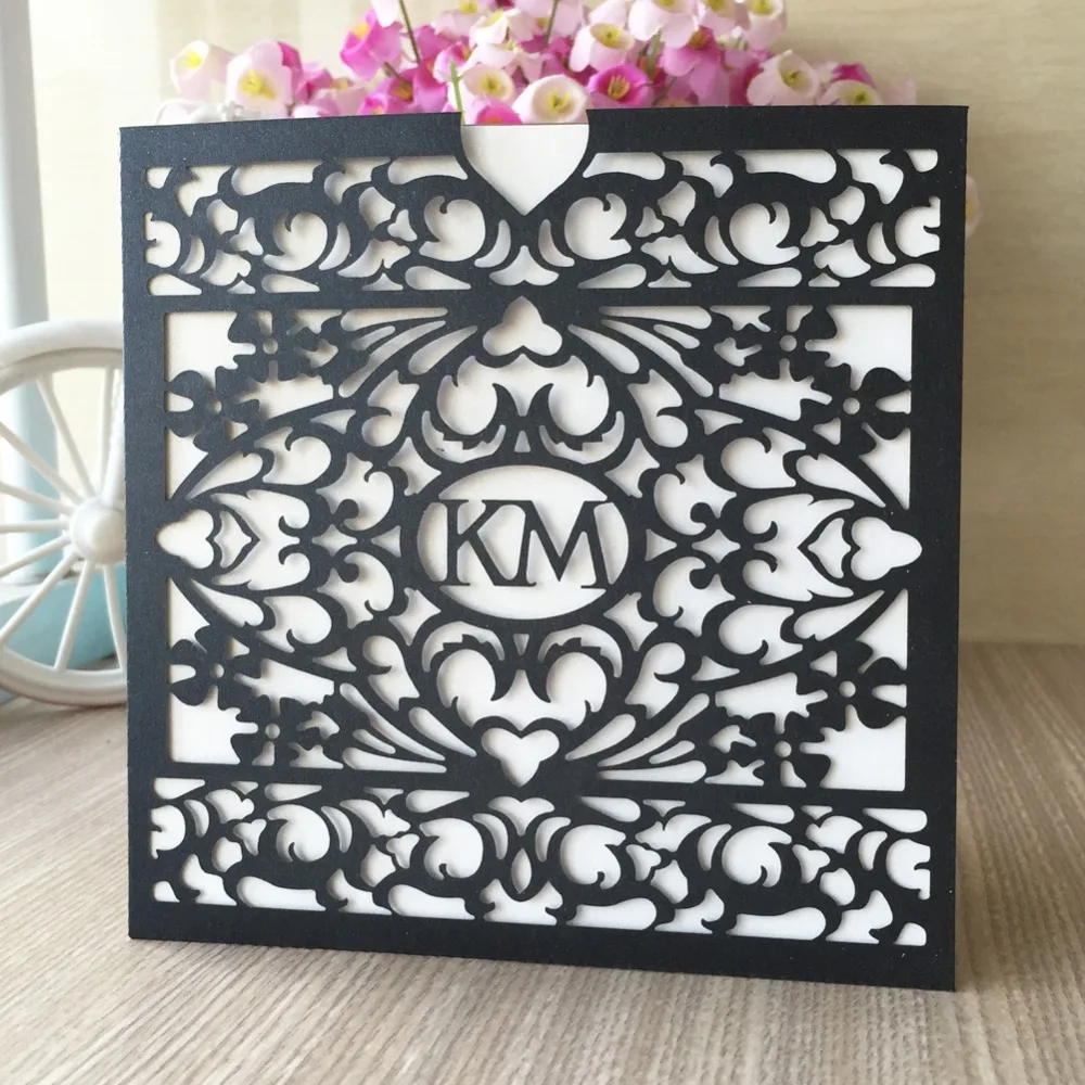 12 шт./лот горячая распродажа лазерная резка ручная работа поздравительные