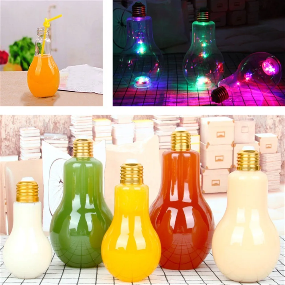 Стеклянная лампочка для напитков молочного чая фруктов с крышкой|drink bottle|bottle with
