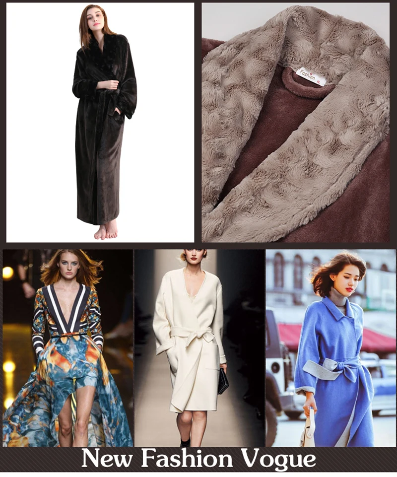 Мужской женский меховой для шеи толстый фланелевый теплый длинный халат мужской зимний банный халат-кимоно мужские халаты флисовые термо ночные рубашки