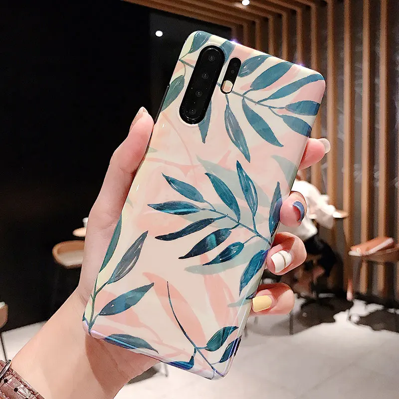 Синий светильник чехол s для huawei P20 P30Lite Коврики 20 30 Pro 20X глянцевые листы Крышка для huawei 20Pro 20i V20 Nova 3 3i 4 5Pro 5i чехол - Цвет: White