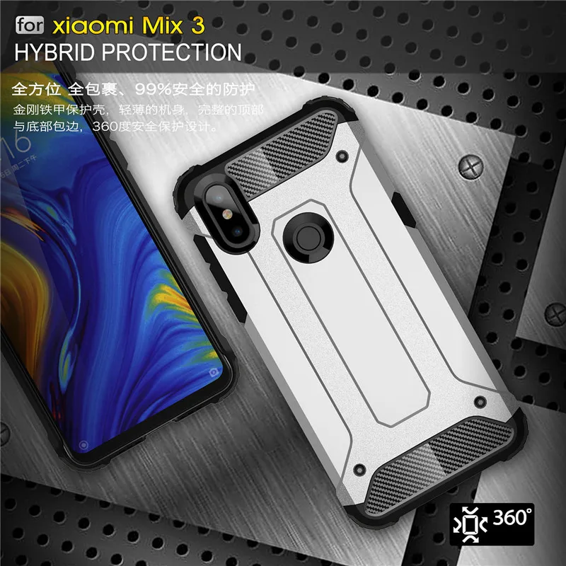 Чехол-накладка для Xiaomi Mi Mix 3 противоударный прочный силиконовый | Мобильные