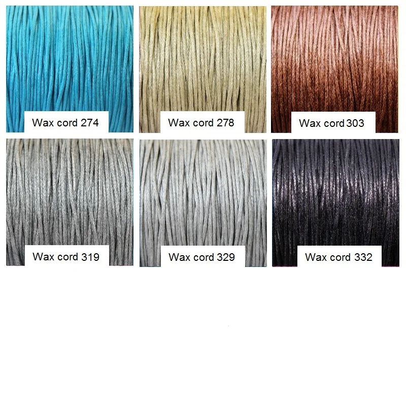 1 мм Хлопок Воск шнур 100 метров в рулоне Ювелирная веревка для DIY ювелирных изделий