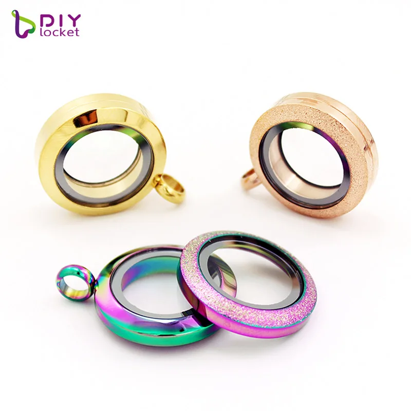 20 мм нержавеющая сталь круглый скраб твист плавающий медальон с подвесками