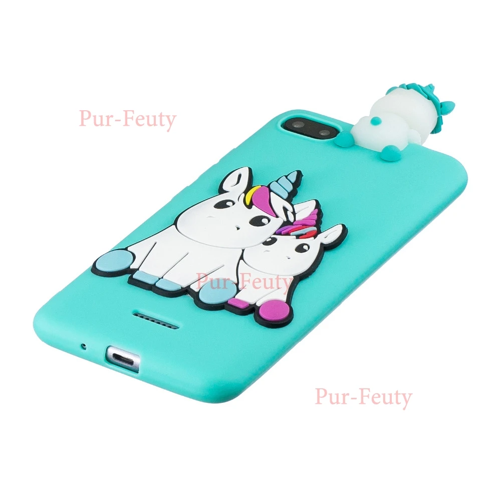 Для Xiaomi Redmi 6A A6 Redmi6A M1804C3CH 3D единорог панда DIY мультфильм мягкий ТПУ Силиконовый Модный чехол для Etui Xiaomi Redmi 6A