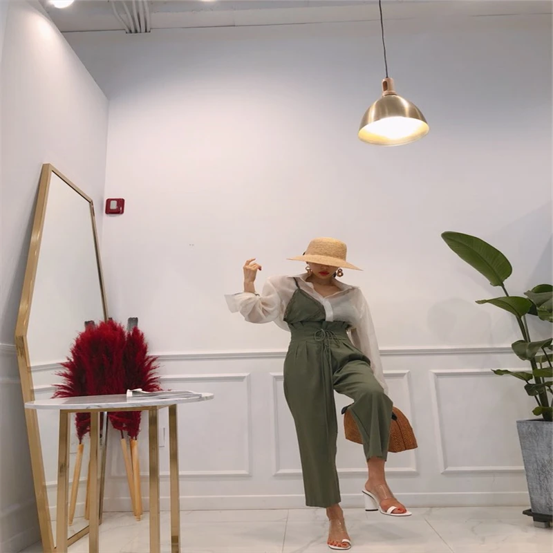 Кружевная блузка Alien Kitty с длинным рукавом и отложным воротником 2018 | Женская