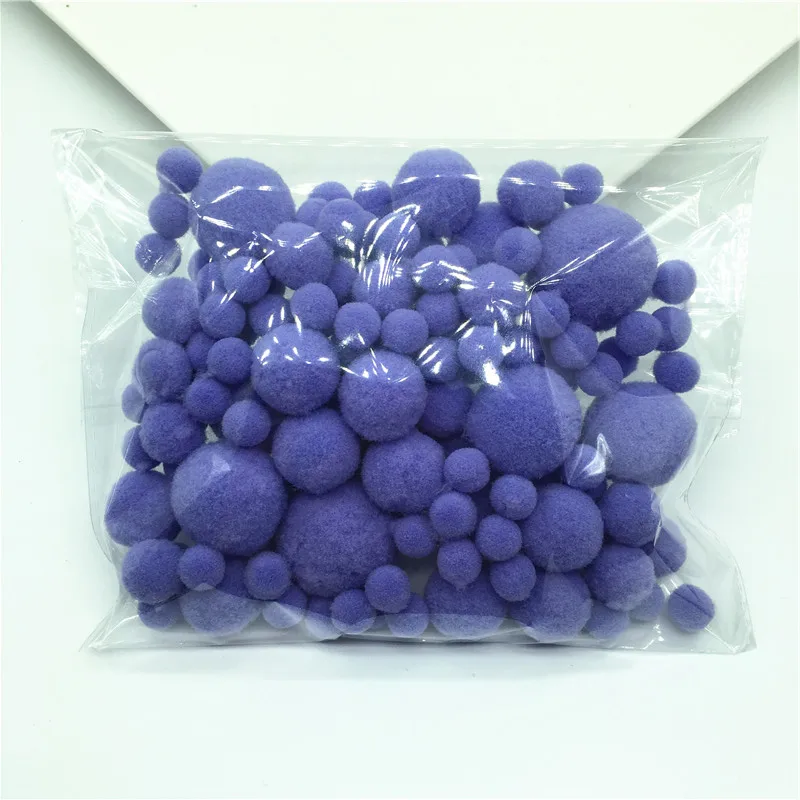 Mix C11 Purple 20 г мульти размер смешанные цвета помпон мех ремесло DIY мягкие помпоны бальное свадебное украшение/клей на ткани аксессуары от 8 мм до 30 мм - Цвет: Mix C11 Purple